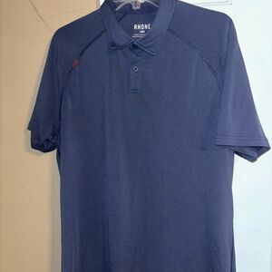 Rhone Blue Performance Polo Shirt